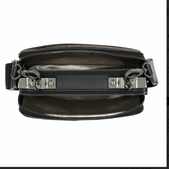 MCM Bags Original Mcm Cubism Suede Crossbody Bag Mini Phantom Grey